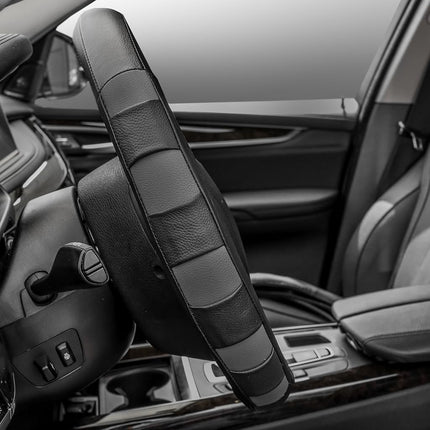 FH Group FH2005GRAY Steering Wheel Cover (Genuine Leather Sport Gray)