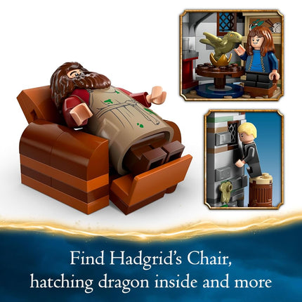 LEGO Harry Potter Hagrid’s Hut: An Unexpected Visit, Toy House for 8 Plus Year Old Kids, Boys & Girls, Includes Dragon and Dog Figures plus 5 Character Minifigures Incl Hermione & Ron, Gift Idea 76428