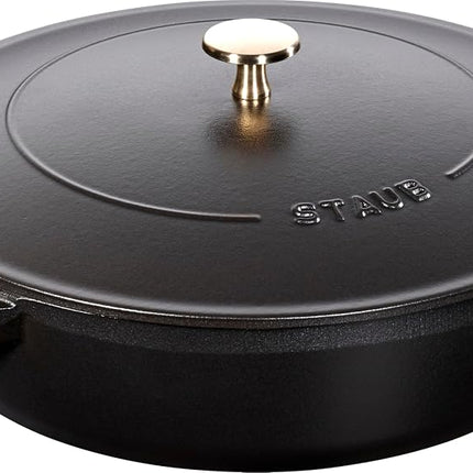 Staub 40511 472/0 with Chistera 28 cm Cast Iron Bl