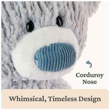 GUND Toothpick Wavy Bear, Teddy Bear Stuffed Animal for Ages 1 and Up, Gray, 15”