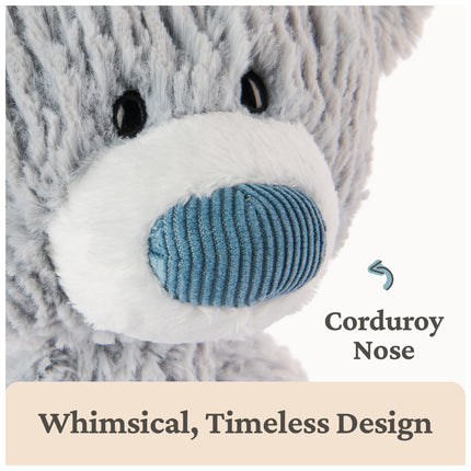 GUND Toothpick Wavy Bear, Teddy Bear Stuffed Animal for Ages 1 and Up, Gray, 15”