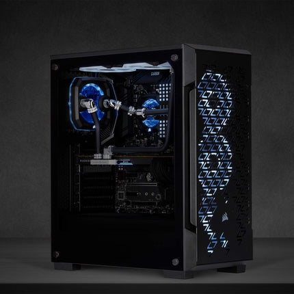 CORSAIR Hydro X Series XT Hardline 12mm Tubing (Tube PMMA rigide, Construction résistante, Facile à couper) Noir satiné