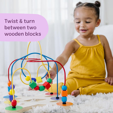 Melissa & Doug Classic Bead Maze - Wooden Educational Toy (Frustration-Free Packaging)