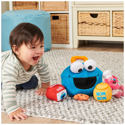 GUND Coffret de jeu officiel Sesame Street Cookie Monster & Gonger, peluches sensorielles de qualité supérieure pour les 1 an et plus, bleu, 20 cm