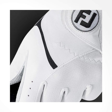 FootJoy Men's TropiCool Gloves, White, Cadet Medium/Large