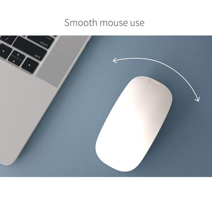 RENMTURE Dual-Sided Desk Pad, Natural Cork & PU Leather Large Mouse mats for Office and Home Work, Desk Protector Non-Slip, Waterproof, Easy Clean (Blue Gray, 36"x17")