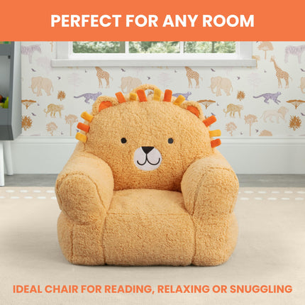 Sillón Delta Children Lion Cozee Buddy, Naranja