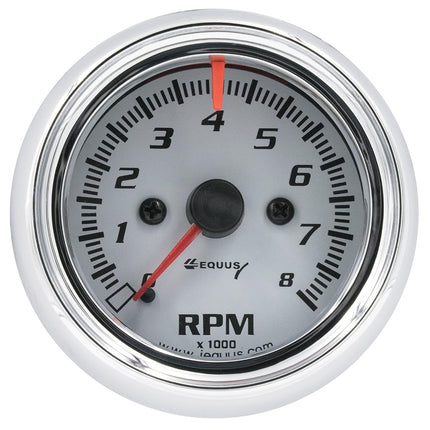 Tacómetro Equus 5076 de 2-1/2", blanco