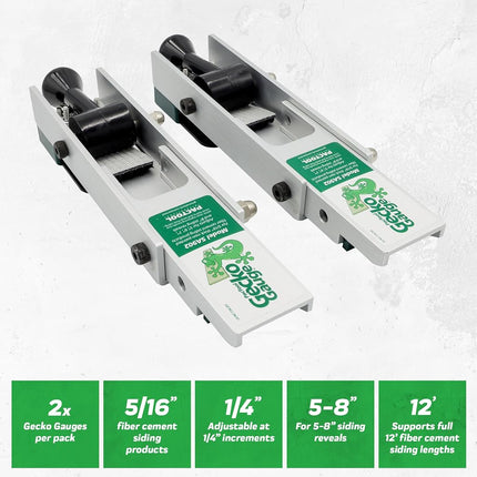 PacTool SA902 Gecko Gauge Siding Mounting Kit, for 5/16-Inch Fiber Cement Siding Installation