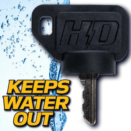 Interruptor HD 2 unidades con llave de encendido de paraguas SÓLO compatible con John Deere EZ-Trak Z225 Z235 Z245 Z255 Z345 Z355 Z375 Z425 Z435 Z445 Z465 Z510 Z520 Z645 Z655 Z665 AUC12681 AM101600 AM131841 AM102439 AM132500