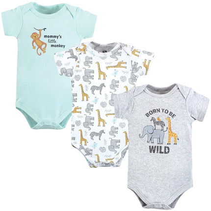 Hudson Baby Baby Cotton Bodysuits, Little Monkey, 18-24 Months