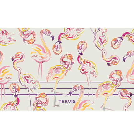 Vaso térmico de acero inoxidable Tervis Flamingo Swirl, 590 ml
