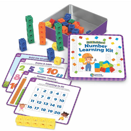 Learning Resources Skill Builders! Number Learning 71-pc Kit - Preschool Learning Activities, Manipulatives for Kids, Gifts for Kids Ages 4+
