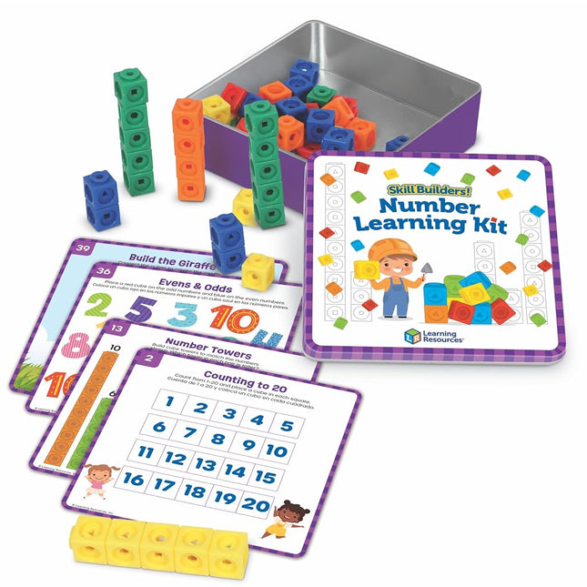 Learning Resources Skill Builders! Number Learning 71-pc Kit - Preschool Learning Activities, Manipulatives for Kids, Gifts for Kids Ages 4+