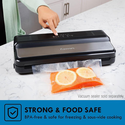 Kenmore Vacuum Sealer Bags & Roll 3 Varieties Pack | Compatible with Precision, FoodSaver, INKBIRD, Russell Hobbs & Wevac Vacuum sealer | BPA-Free Food Storage Bags for Sous-Vide & Meal Prep