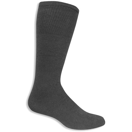 Fruit of the Loom Men's Work Gear Everyday Work Crew Socks (10 Pack), Black, Medium (6-12)