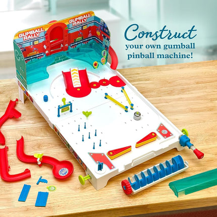 Thames & Kosmos Pinball Machine Maker STEM Experiment Kit, Build a Reconfigurable Pinball Machine, Use Gumballs to Play, Explore Physics, Force, Motion, Gravity, Simple Machines, Gumballs Included