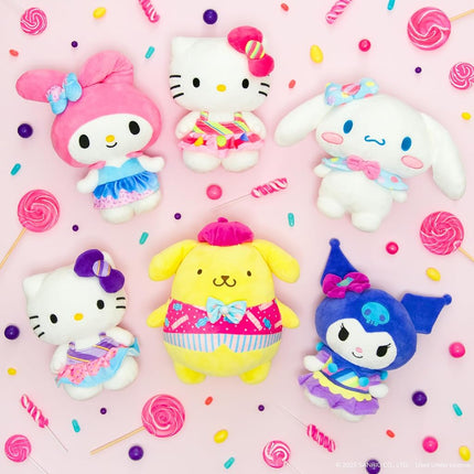 Jazwares Hello Kitty and Friends - 8-Inch Pompompurin Candy Wonderland Plush - Officially Licensed Sanrio Product from Ages 6+