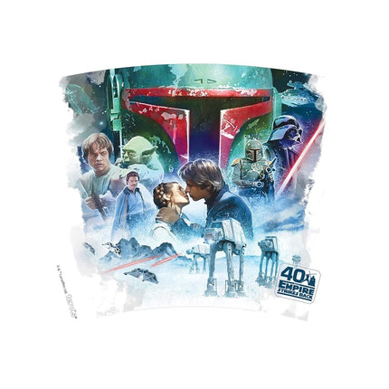 Tervis Star Wars Empire 40th Anniversary Collage Made in USA Double Walled Insulated Tumbler Travel Cup Keeps Drinks Cold & Hot, 24oz, Classic