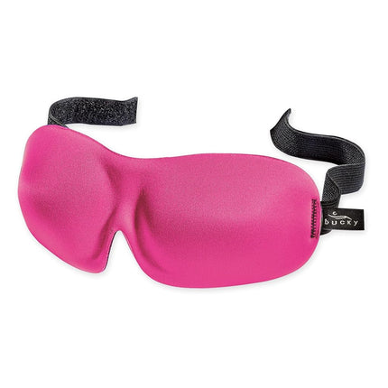 Bucky 40 Blinks No Pressure Solid Eye Mask for Sleep & Travel, Hot Pink, One Size, Hot Pink, 1 Count (Pack of 1), 40 Blinks No Pressure Eye Mask for Travel & Sleep