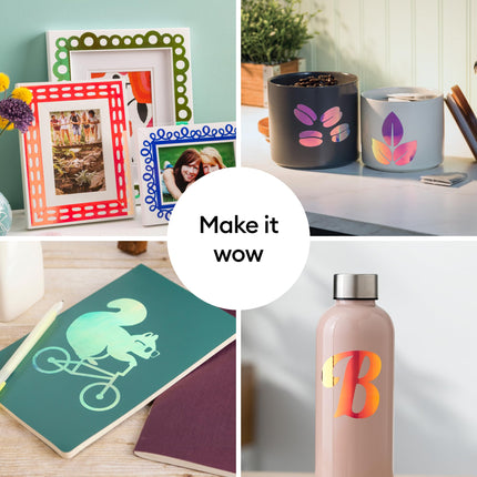 Cricut Permanent Holographic Vinyl, Mythical Pack, 30.5 cm x 30.5 cm (12 in x 12 in), 10 pcs