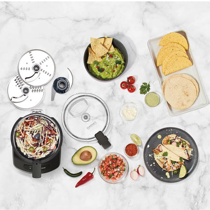 Cuisinart 7-Cup Sleek and Modern Design Food Processor with Two Easy Controls and Universal Blade for Chopping, Mixing, and Dough (Black)