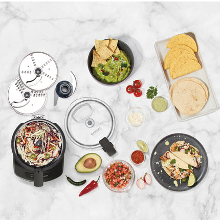 Robot culinaire Cuisinart 7 tasses au design élégant et moderne avec deux commandes simples et lame universelle pour hacher, mélanger et pétrir (Noir)