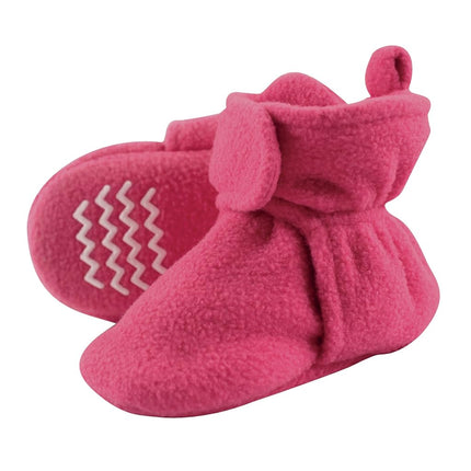 Hudson Baby Unisex-Baby Cozy Fleece Booties, Dark 