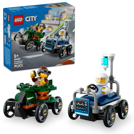LEGO City Airplane vs. Hospital Bed Race Car Pack 