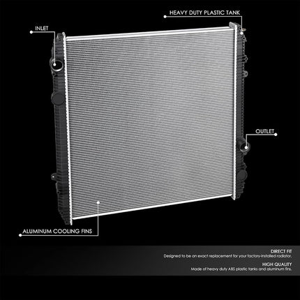 DNA MOTORING OE Style 3-Row Aluminum Cooling Radiator Compatible with 97-98 Ford LT9522 LT9501 AT9522 / 03-07 Freightliner FLD132 Classic XL / 99-07 Sterling Truck A9500 LT9500,OEM-RA-FL-003