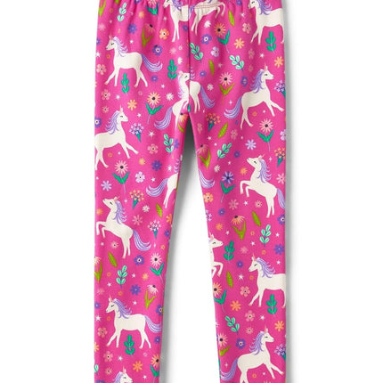 Gymboree Girls' and Toddler Leggings, Pink Unicorns, 18-24 Months