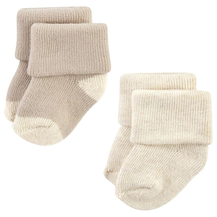 Hudson Baby Unisex Baby Cotton Rich Newborn and Terry Socks, Navy Taupe, 6-12 Months, Navy Taupe, 6-12 Months