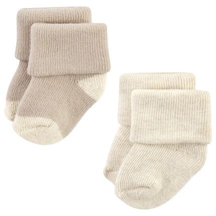 Hudson Baby Unisex Baby Cotton Rich Newborn and Terry Socks, Navy Taupe, 6-12 Months, Navy Taupe, 6-12 Months