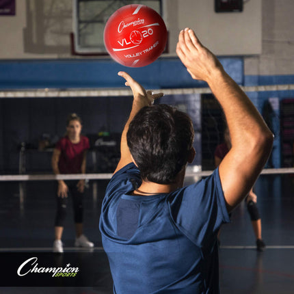 Balón de voleibol de entrenamiento Champion Sports, talla 8, para interior y exterior, con paneles de nailon suaves cosidos a mano - Balones de voleibol ligeros para practicar, recreación - Equipo y accesorios de voleibol de primera calidad - Juego