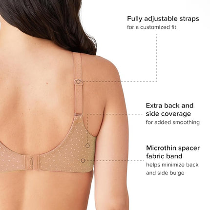 Wacoal Plus-Size Visual Effects Minimizer Full Figure Bra Women's Bra, Praline, 36DD