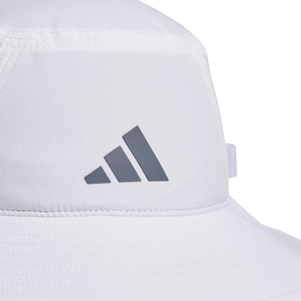 adidas Men's Victory Bucket Hat Outdoors and Sideline Wide Brim Style for Sun Protection, White/Onix Grey/Black/5.0, Small-Medium, S