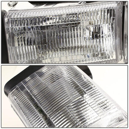 DNA MOTORING HL-OEM-DR94-4P, OEM style Headlight Assembly (Driver and Passenger Side),White