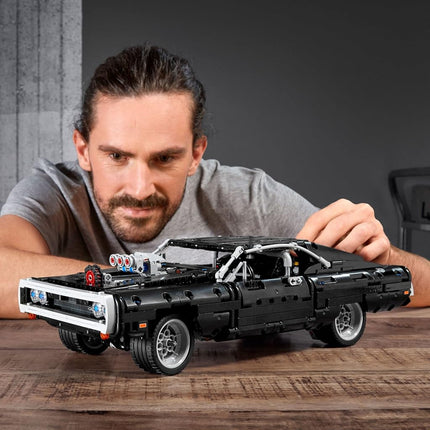 LEGO Technic Fast & Furious Dom's Dodge Charger 42111 Race Car Building Set, New 2020 (1.077 pieces)
