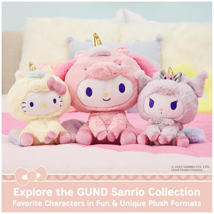 GUND Sanrio Official Hello Kitty and Friends My Melody Café Latte Teddy Bear Plush, Collectible Plush Toy, Stuffed Animal for Ages 1 and Up, Pink, 10”