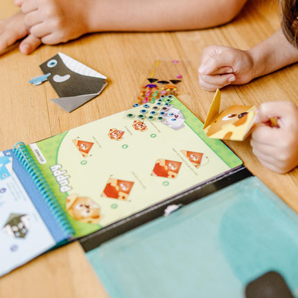 Melissa & Doug Kit de loisirs créatifs Origami Animaux en déplacement – 38 autocollants, 40 feuilles de papier origami