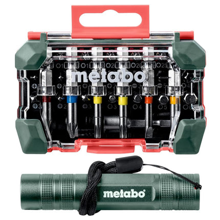 Metabo - Bit Box"Sp", 29Piece + Mini Flash Light (