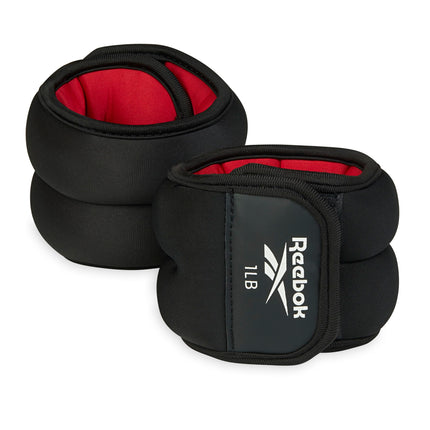 Reebok Wrist and Ankle Weights, 2 x 1 lb Wearable 