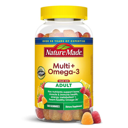Nature Made Multivitamin + Omega-3 Gummies, 140 Co