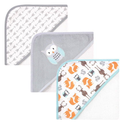 Hudson Baby Unisex Baby Cotton Rich Hooded Towels,
