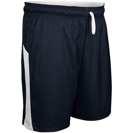 Champro Swish Reversible Basketball Shorts Children and Youth, True Blue/Vintage White, M
