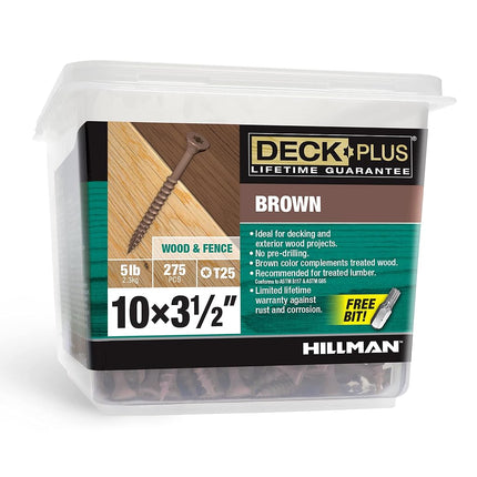 Deck Plus 2-1/2 Inch Epoxy Coated Exterior Wood an