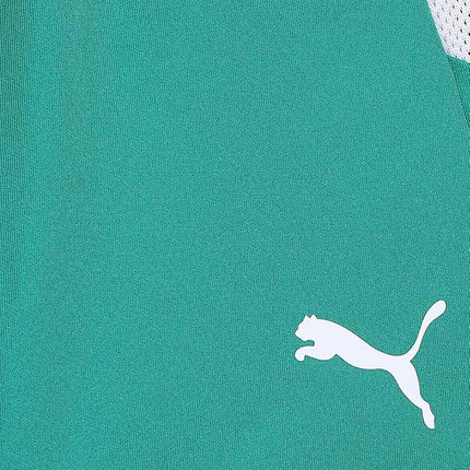 Short PUMA TeamLIGA pour enfant, vert poivre et blanc, taille L