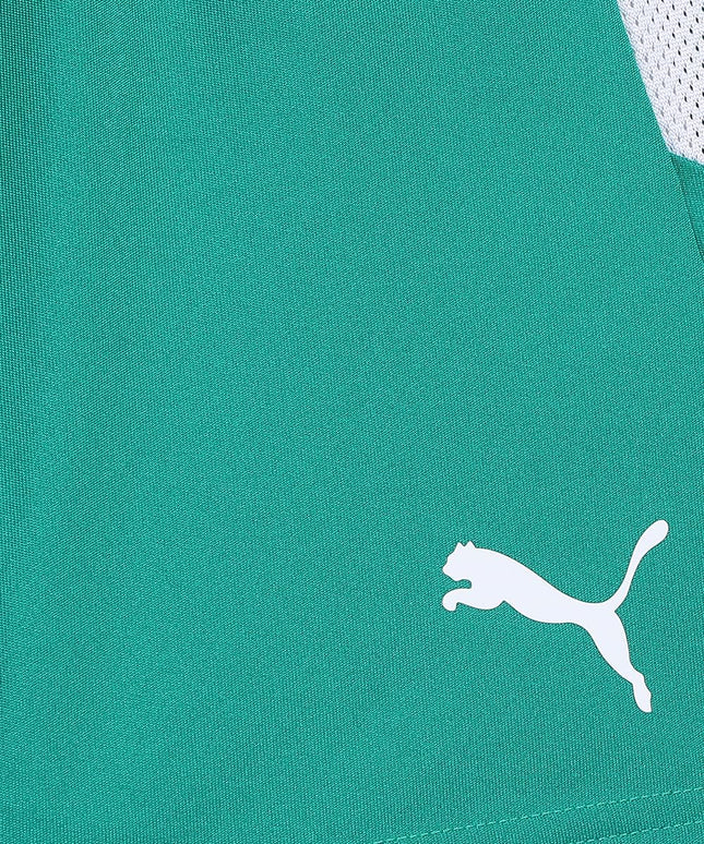 Short PUMA TeamLIGA pour enfant, vert poivre et blanc, taille L