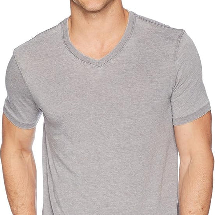 Lucky Brand Men's Venice Burnout V Neck Tee, Frost