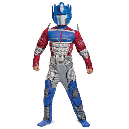 Déguisement officiel Optimus Prime pour enfants, costume Transformers avec masque Optimus Prime, costume robot pour garçons, tenue de déguisement pour la Journée/Semaine du Livre, anniversaire, petite taille